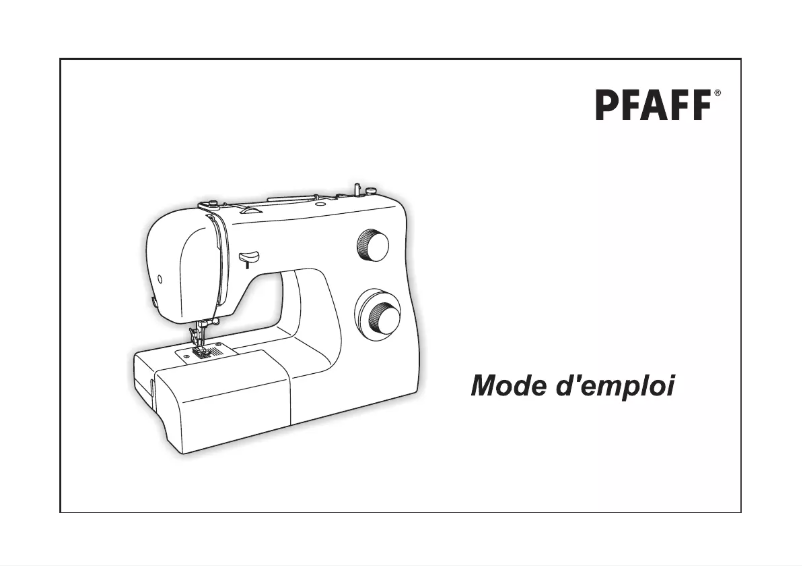 Page 1 de la notice Manuel utilisateur Pfaff 1050S