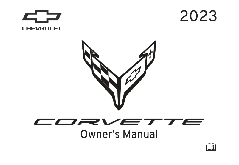 Image de la première page du manuel de l'appareil Corvette Stingray (2023)