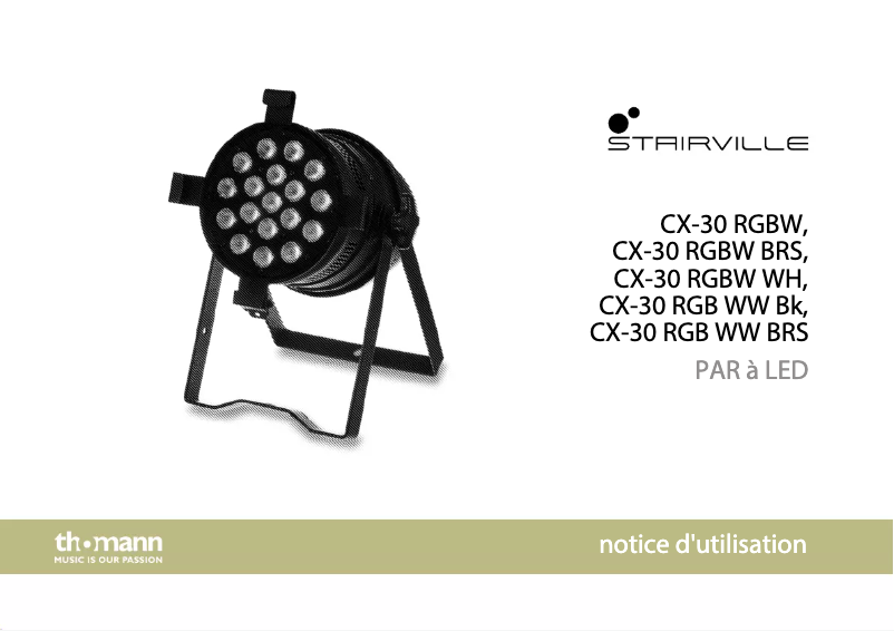 Página 1 del manual Manual de usuario Stairville CX-30 RGBW BRS