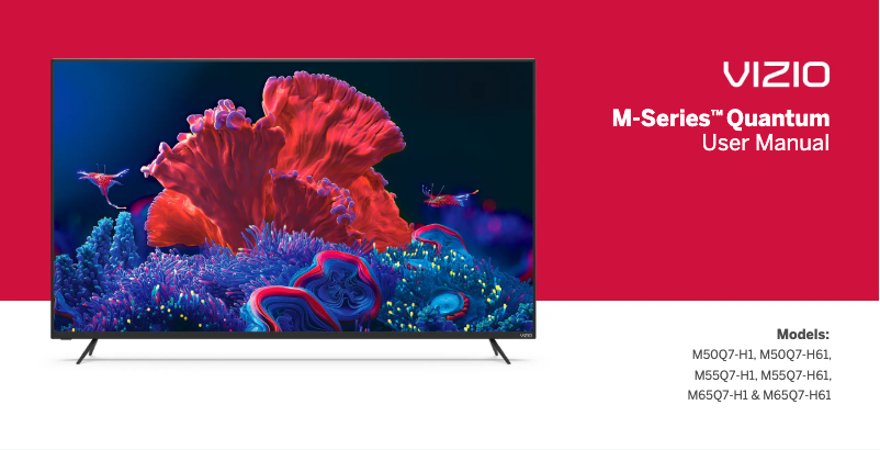 Page 1 de la notice Manuel utilisateur VIZIO M50Q7-H1