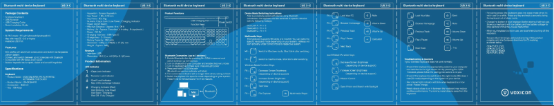 Page 1 de la notice Manuel utilisateur Voxicon DK-295B-WHT
