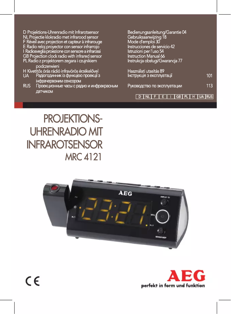 Página 1 del manual Manual de usuario AEG MRC 4121