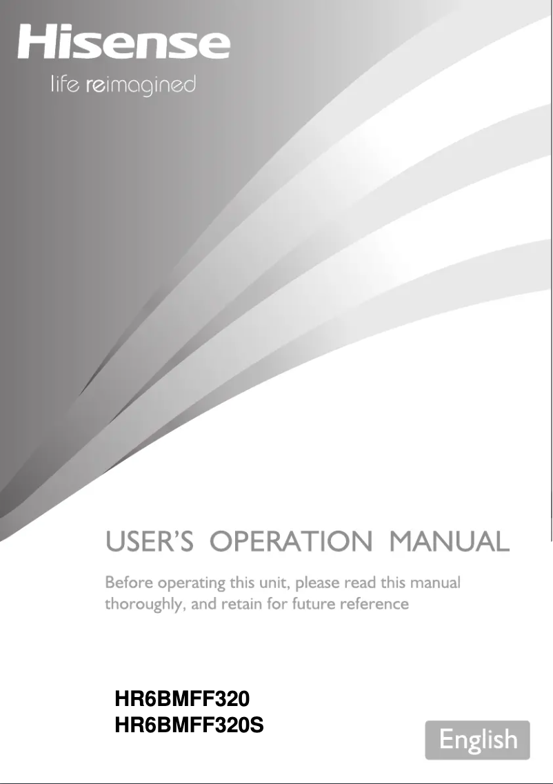 Page 1 de la notice Manuel utilisateur Hisense HR6BMFF320S