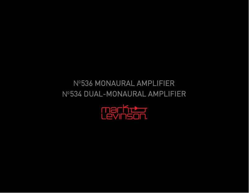Page n°1 - Brochure Mark Levinson NO534