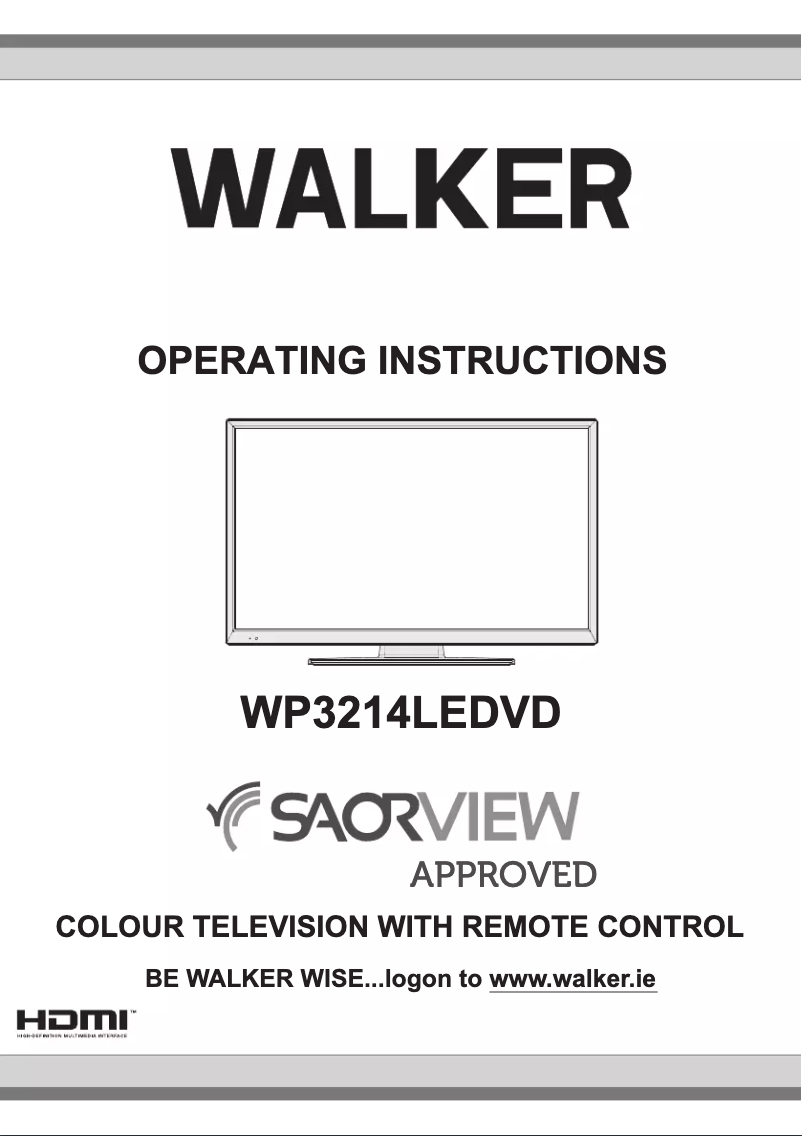 Page n°1 - Manuel utilisateur Walker WP3214LEDVD