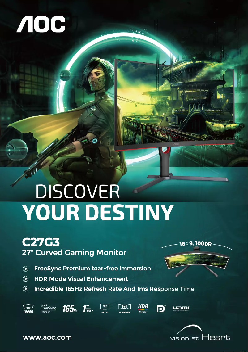 Page n°1 - Brochure AOC C27G3