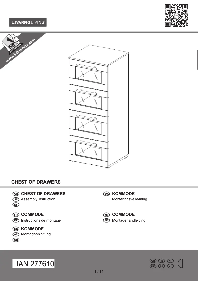 Image de la première page du manuel de l'appareil IAN 277610