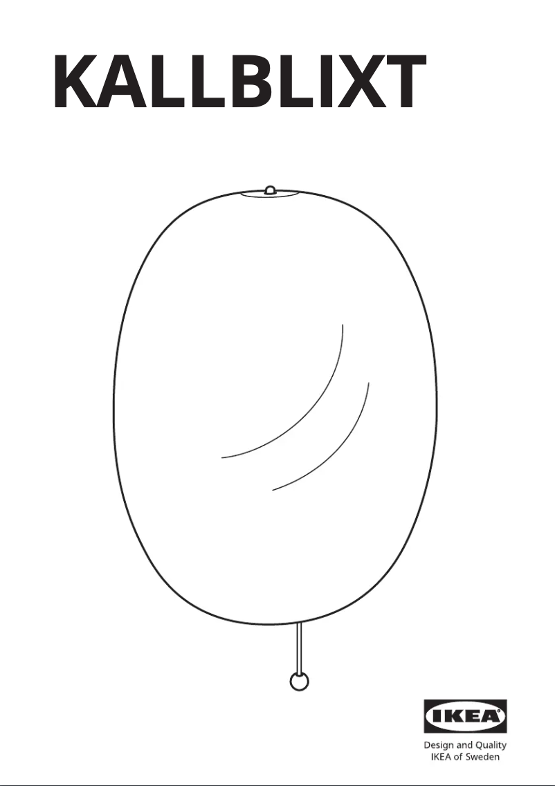 Image de la première page du manuel de l'appareil KALLBLIXT 304.980.03