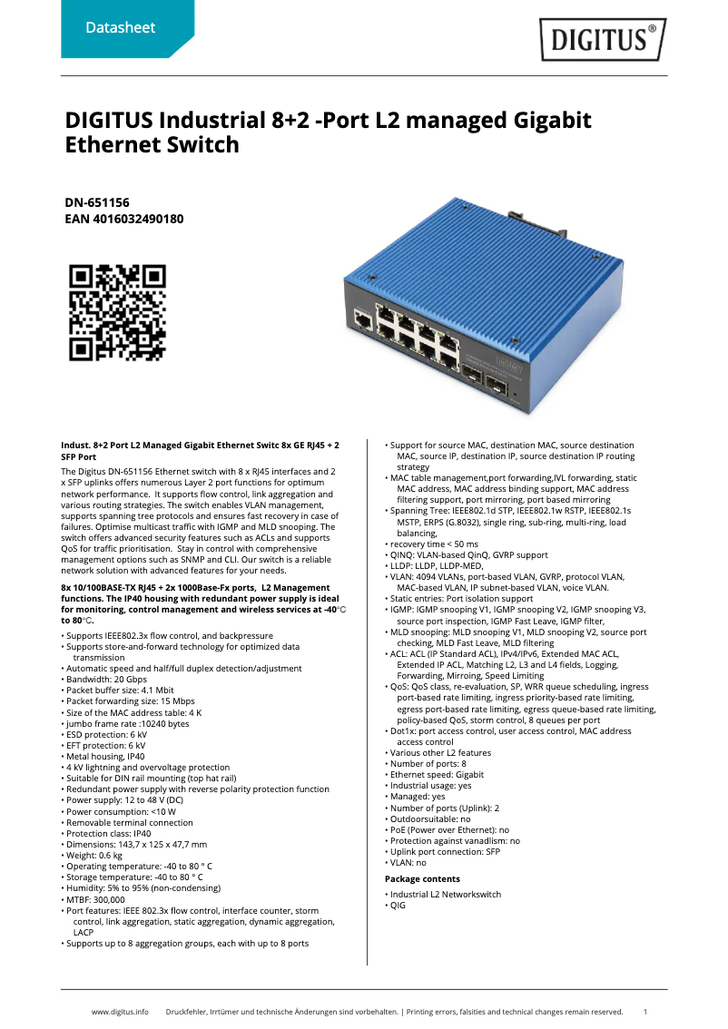 Image de la première page du manuel de l'appareil DN-651156