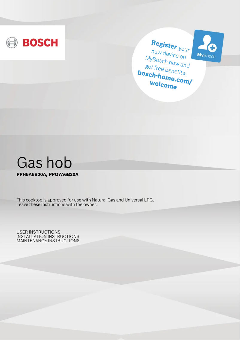 Imagen de la primera página del manual del dispositivo PPH6A6B20A