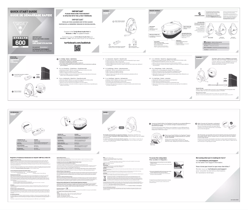 Page n°1 - Manuel utilisateur Turtle Beach Stealth 600 Gen 2