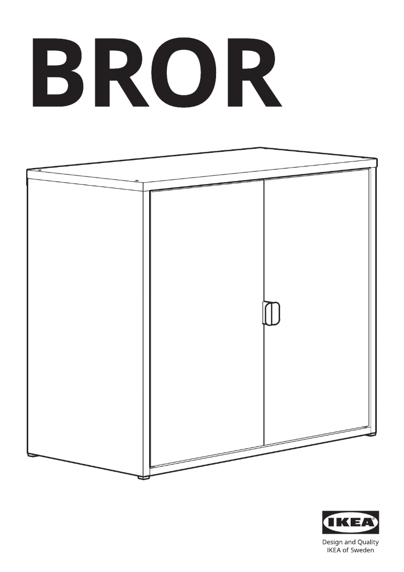 Image de la première page du manuel de l'appareil BROR