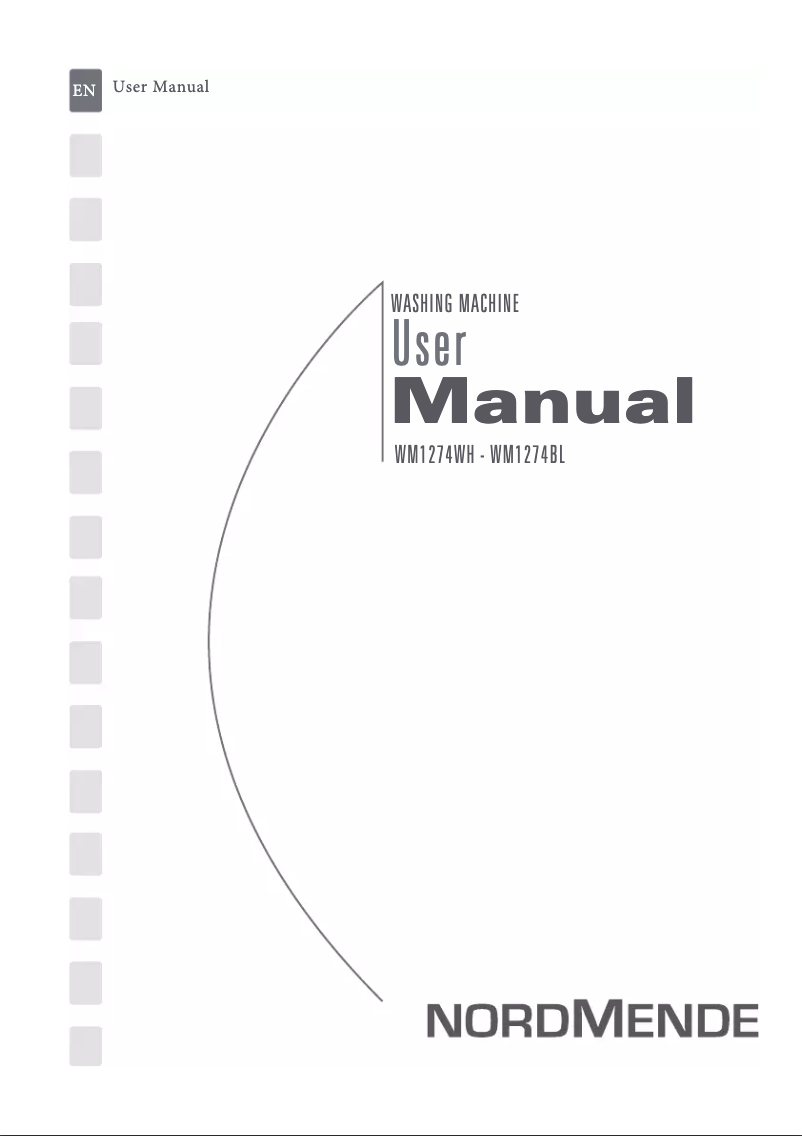 Página 1 del manual Manual de usuario Nordmende WM1274WH