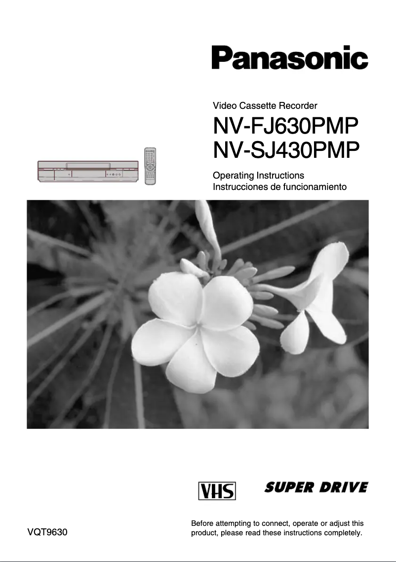 Page n°1 - Manuel utilisateur Panasonic NVSJ430PMP