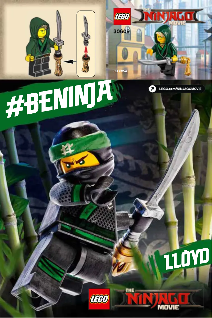 Page 1 de la notice Manuel utilisateur Lego The Ninjago Movie 30609