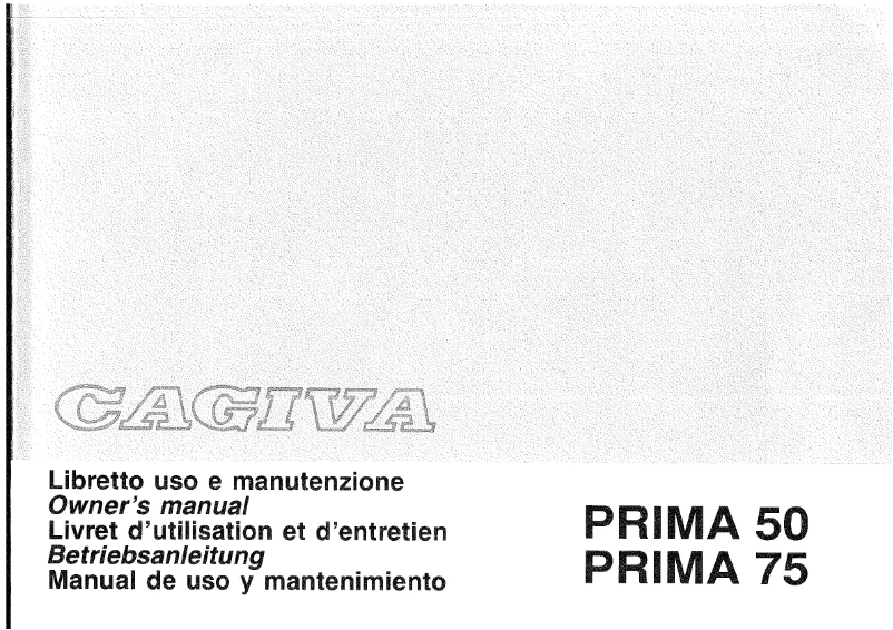 Image de la première page du manuel de l'appareil Prima 75
