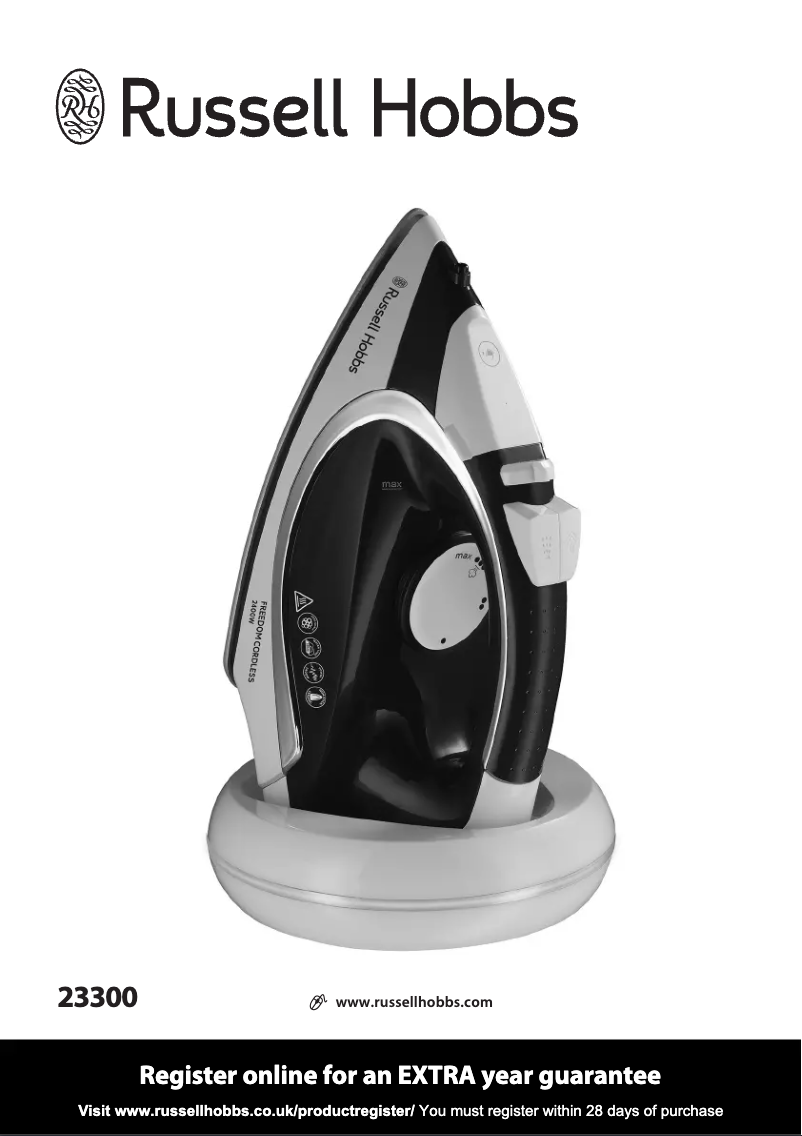 Page 1 de la notice Manuel utilisateur Russell Hobbs Freedom Cordless 23300