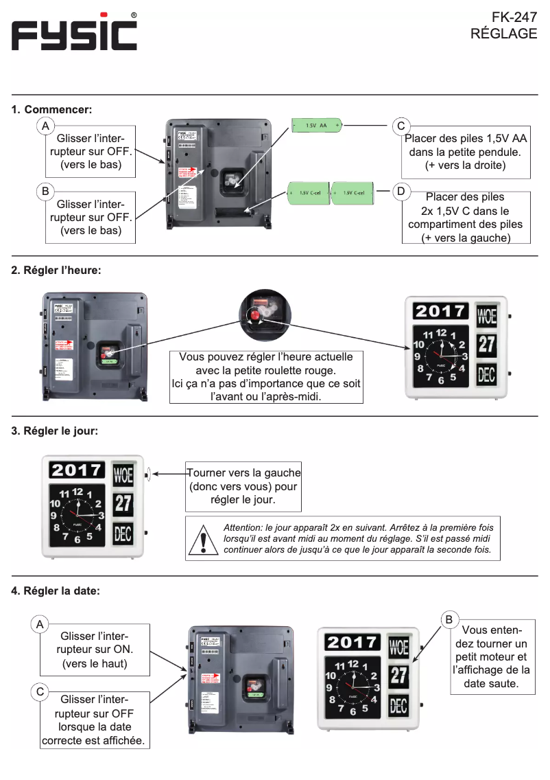 Image de la première page du manuel de l'appareil FK-247