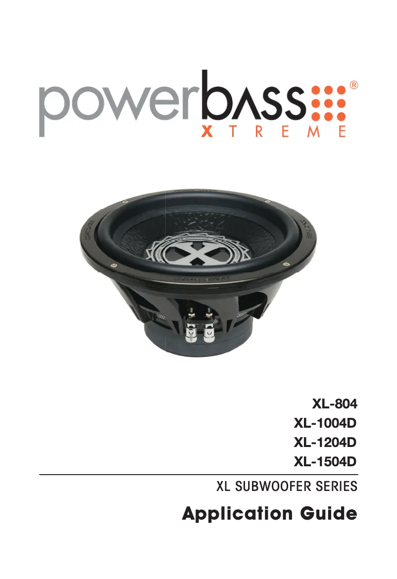 Page 1 de la notice Manuel utilisateur PowerBass Xtreme XL-804