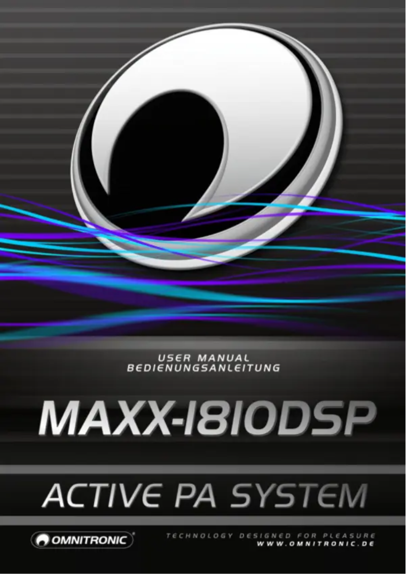 Page n°1 - Manuel utilisateur Omnitronic MAXX-1810