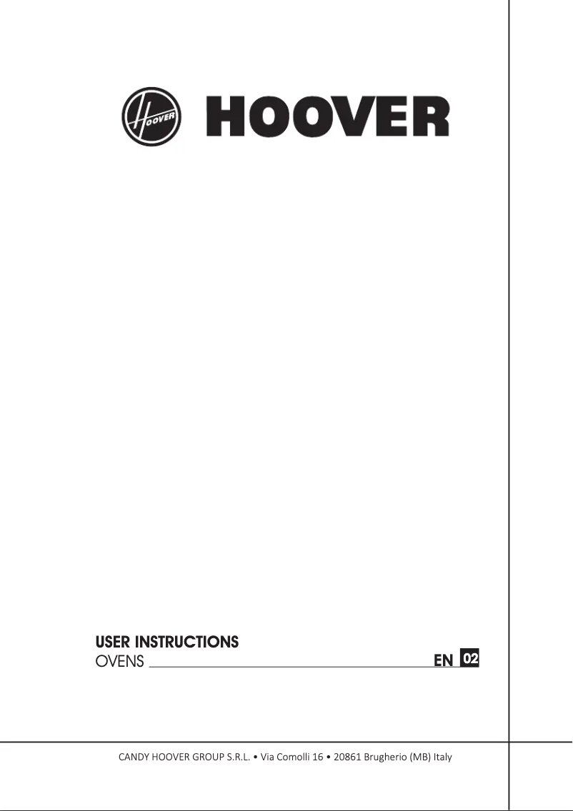 Page n°1 - Manuel utilisateur Hoover H-OVEN 300 HOXC3BF3058IN