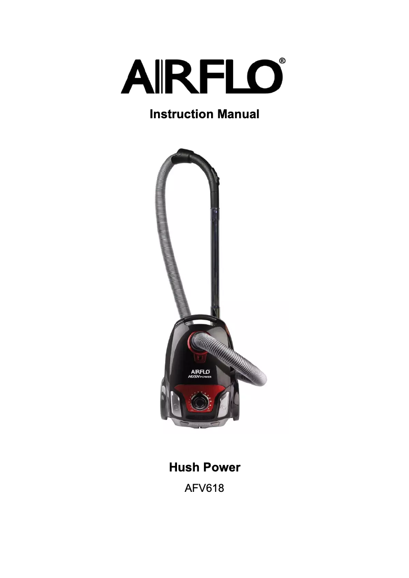 Page n°1 - Manuel utilisateur Airflo Hush Power AFV618