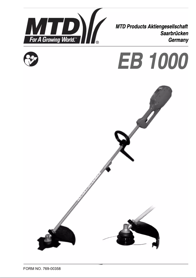 Image de la première page du manuel de l'appareil EB 1000 B