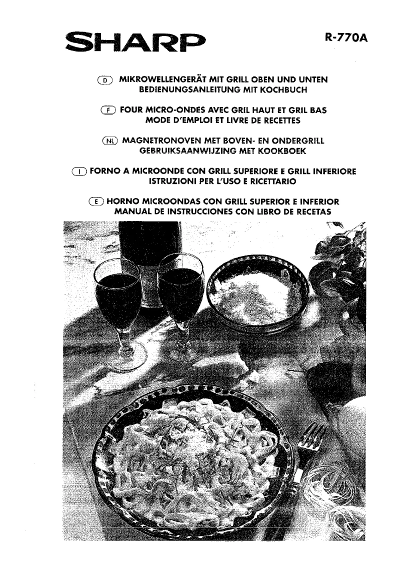 Page 1 de la notice Manuel utilisateur Sharp R-770A