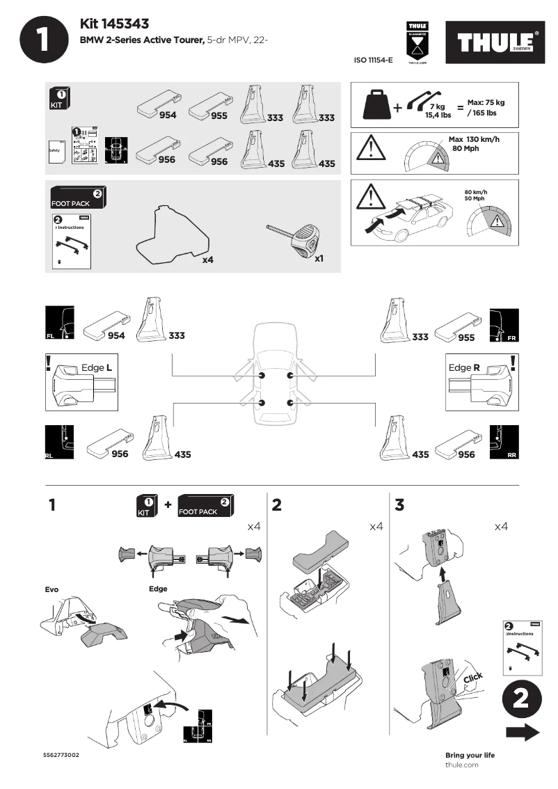 Image de la première page du manuel de l'appareil Kit 145343