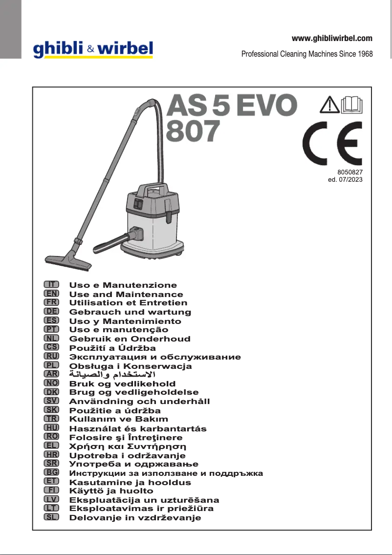 Image de la première page du manuel de l'appareil AS 5 EVO FC