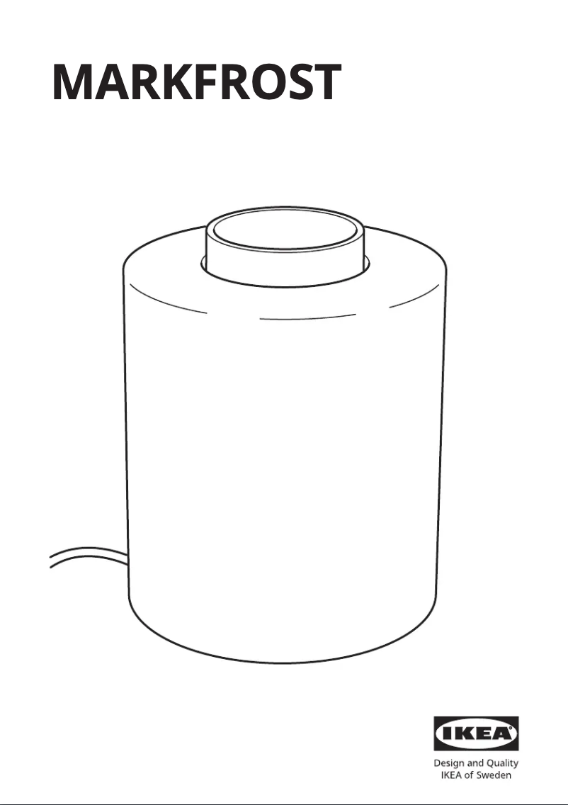 Page 1 de la notice Manuel utilisateur Ikea MARKFROST 504.626.73