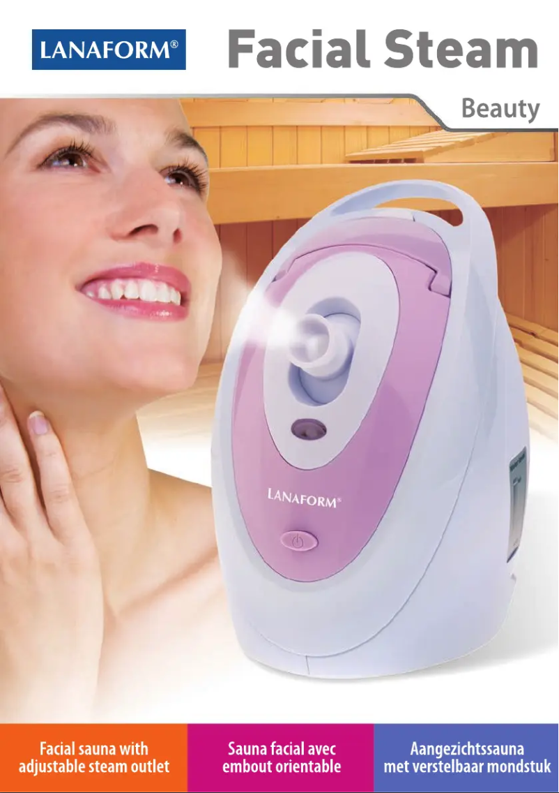 Image de la première page du manuel de l'appareil Facial Steam