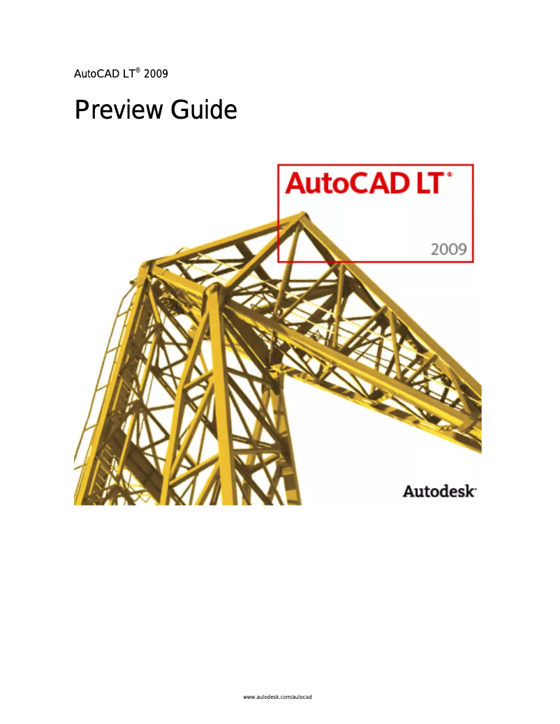 Page 1 de la notice Manuel utilisateur Autodesk AutoCAD LT 2009