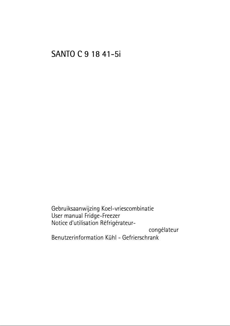 Image de la première page du manuel de l'appareil SC91841-5I