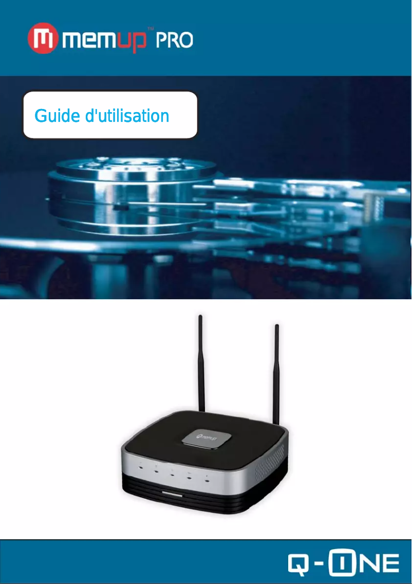 Page n°1 - Manuel utilisateur Memup Q-ONE