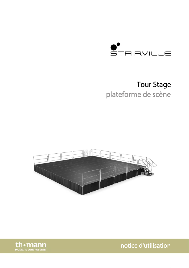 Page 1 de la notice Manuel utilisateur Stairville Tour Stage