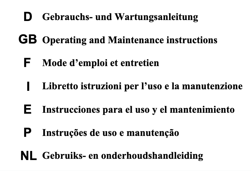 Image de la première page du manuel de l'appareil CHF 400