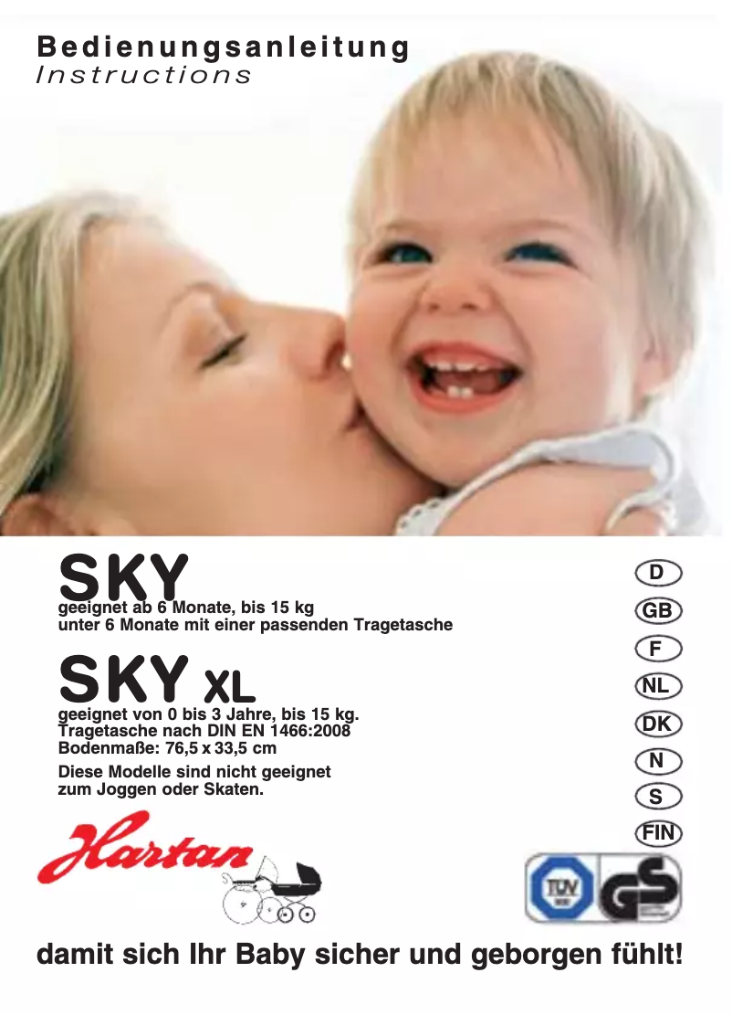 Page n°1 - Manuel utilisateur Hartan Sky XL