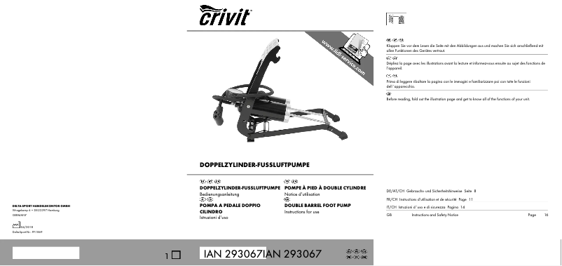 Image de la première page du manuel de l'appareil IAN 293067