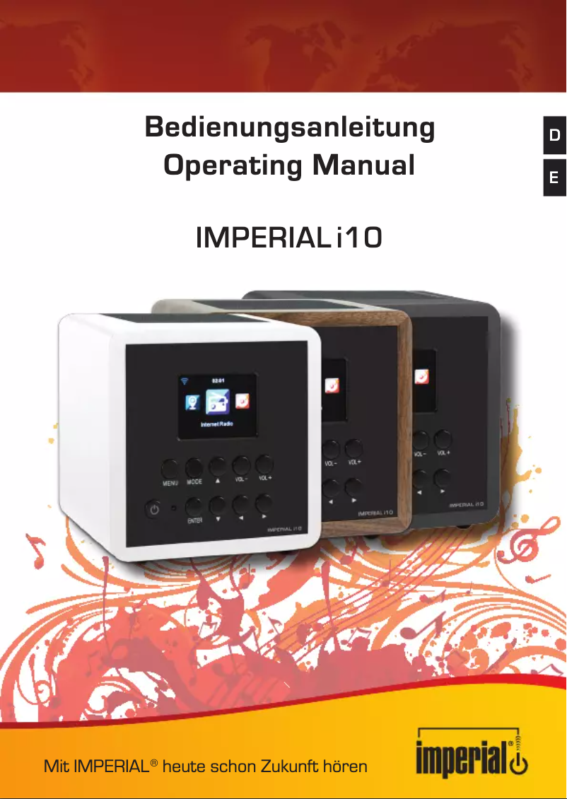 Page 1 de la notice Manuel utilisateur Imperial I10
