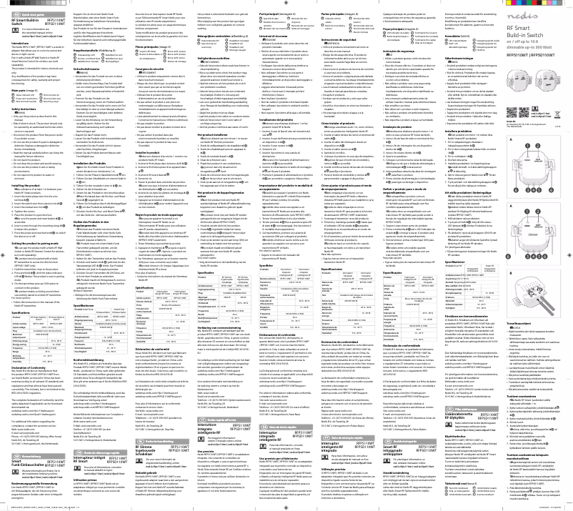 Page n°1 - Manuel utilisateur Nedis RFPS110WT