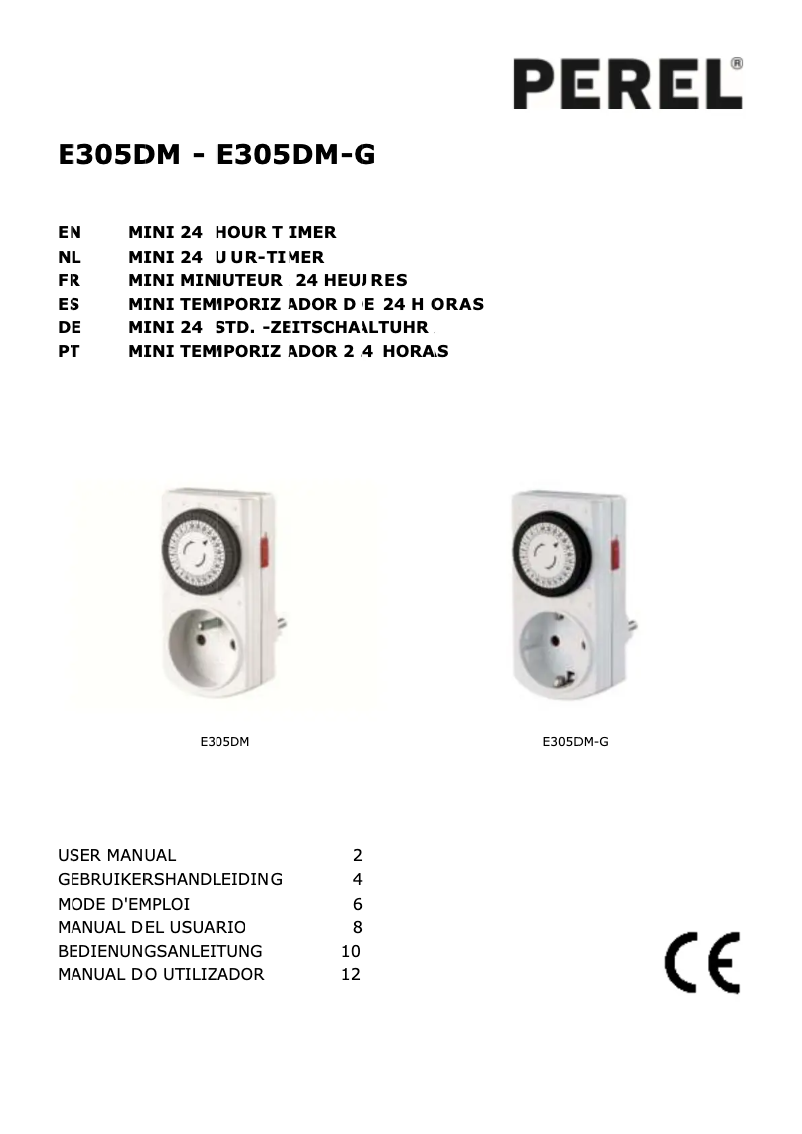 Image de la première page du manuel de l'appareil E305DM-G