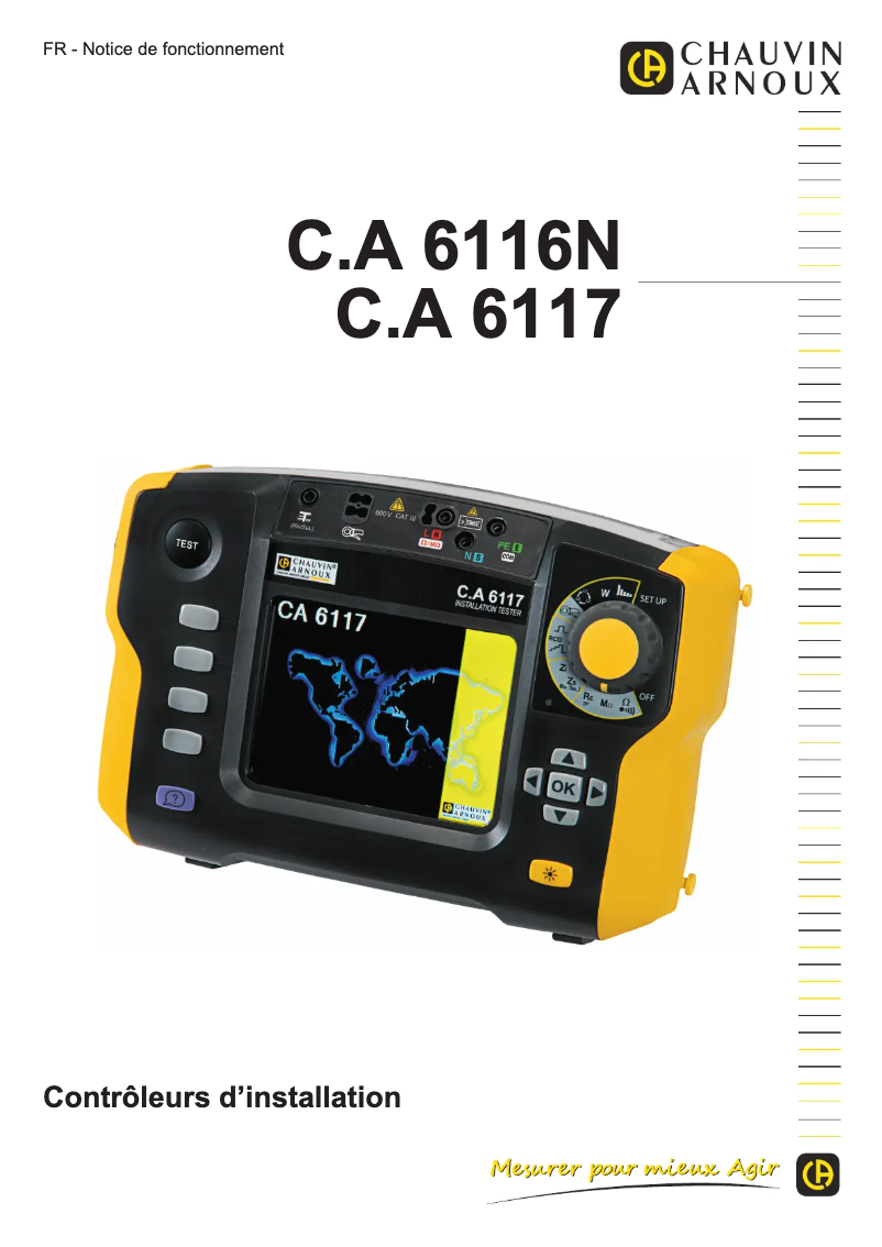 First page image of the manual for C.A 6116N