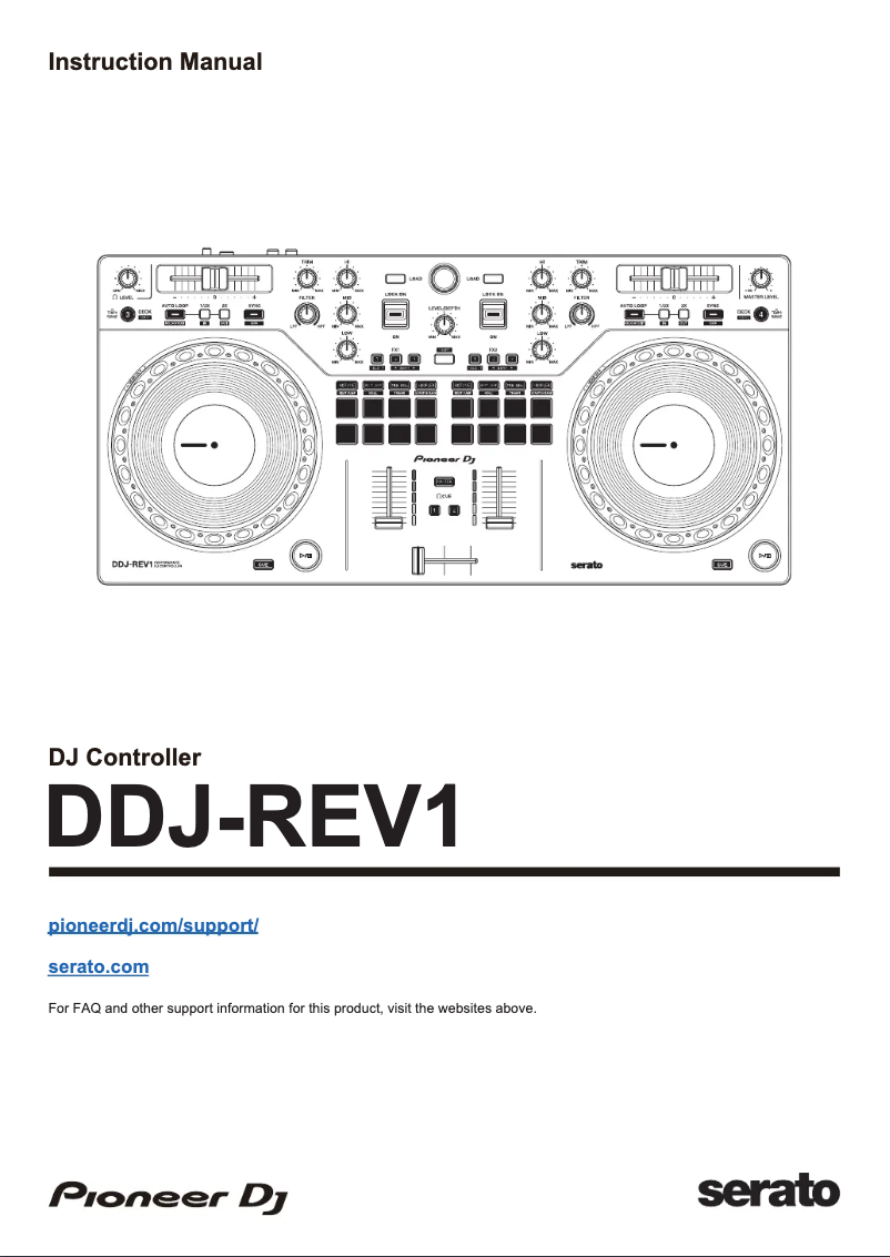 Página 1 del manual Manual de usuario Pioneer DDJ-REV1