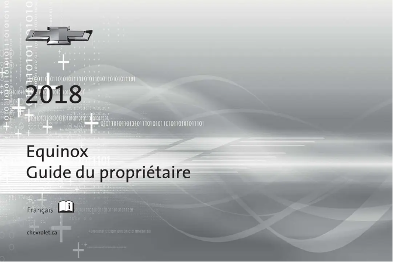 Page 1 de la notice Manuel utilisateur Chevrolet Equinox (2018)