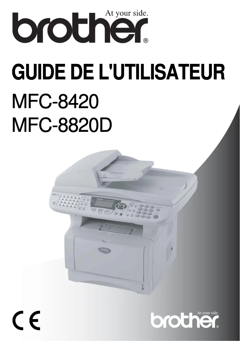 Page n°1 - Manuel utilisateur Brother MFC-8820D
