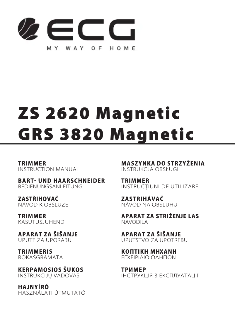Image de la première page du manuel de l'appareil ZS 2620 Magnetic