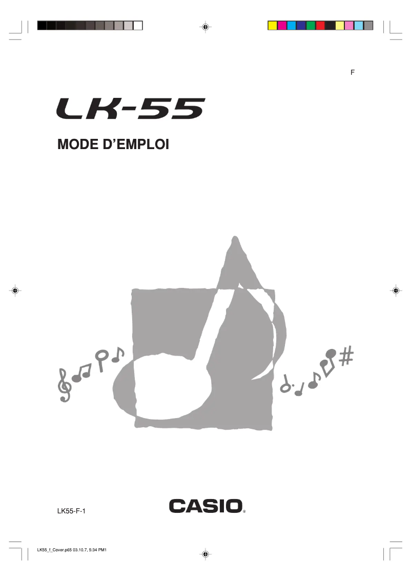 Page 1 de la notice Manuel utilisateur Casio LK-55