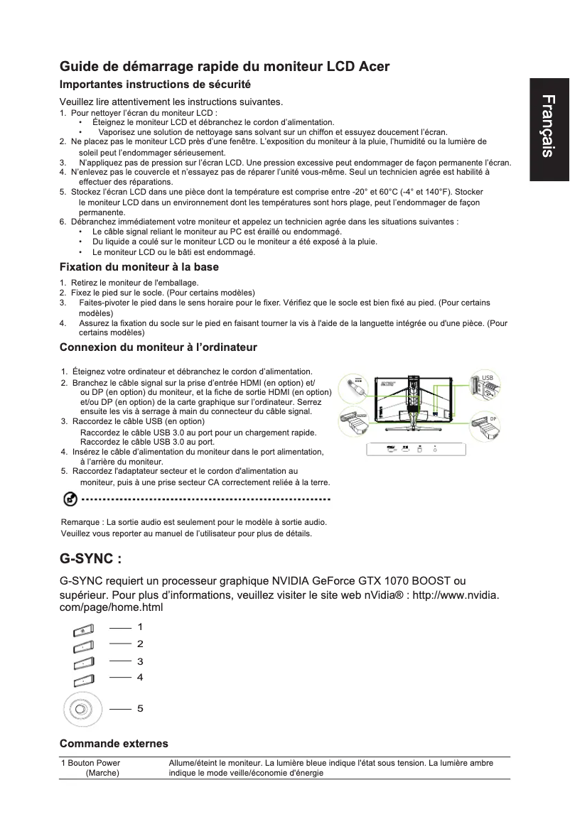 Image de la première page du manuel de l'appareil Predator X27
