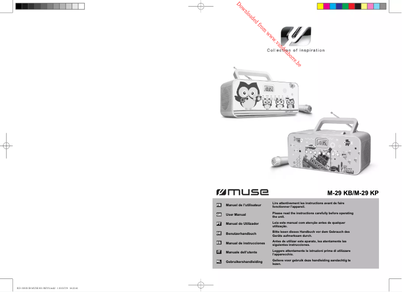 Image de la première page du manuel de l'appareil M-29 KB